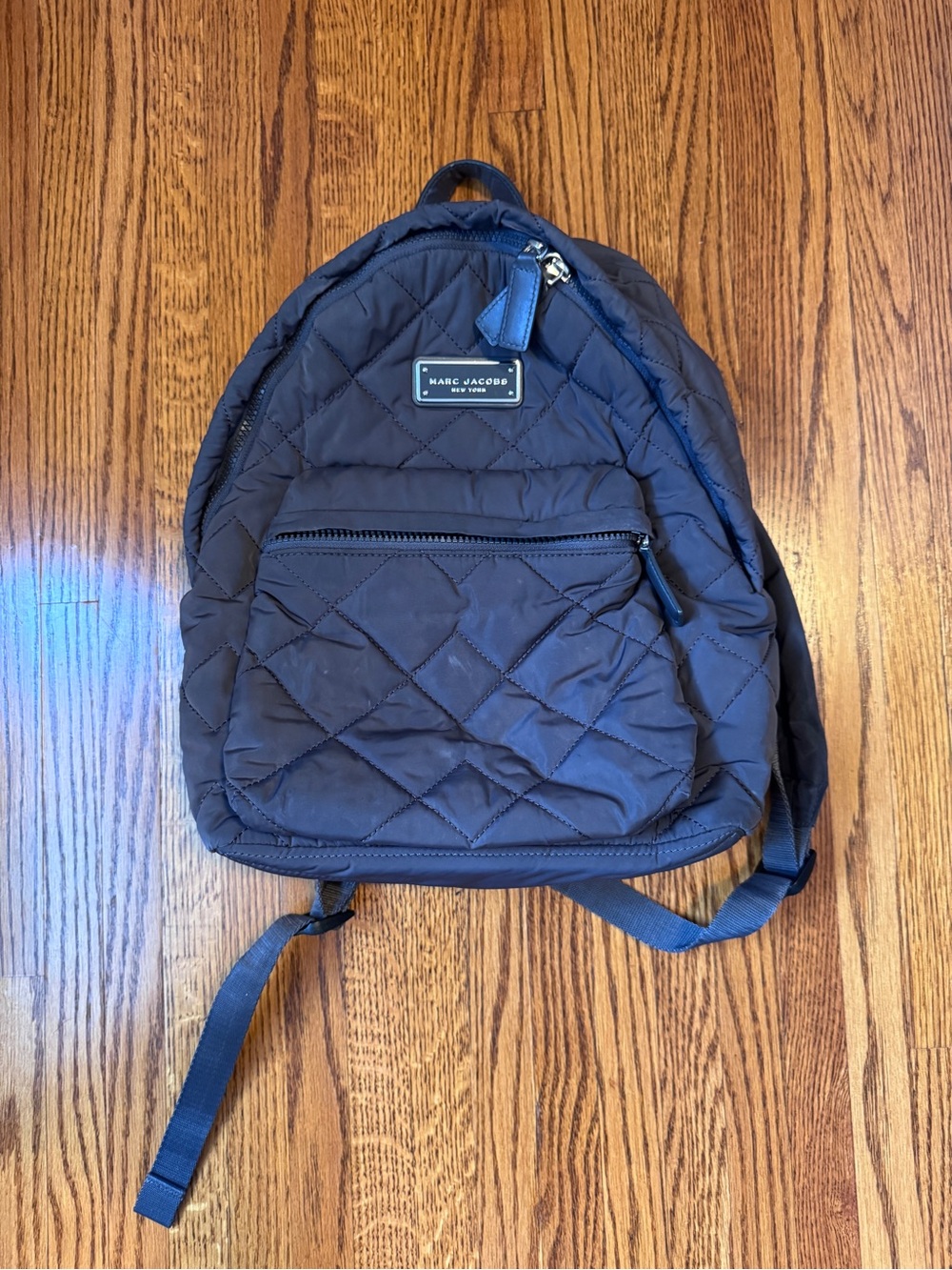 Marc Jacobs Quilted Nylon Backpack in Gray
